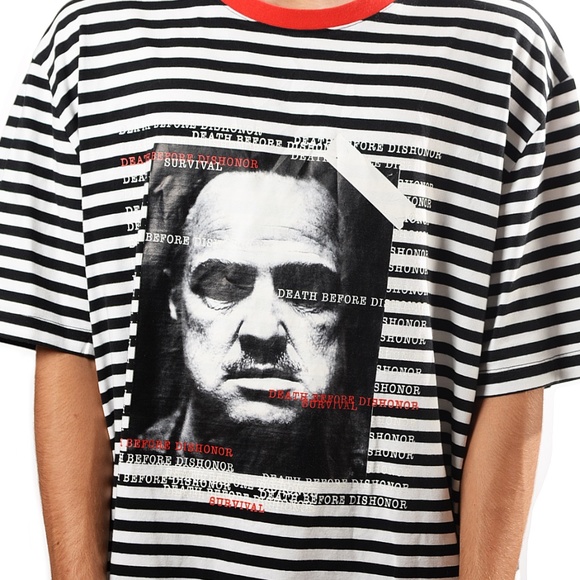 Survival T-Shirt DEATH BEFORE DISHONOR STRIPED. - Picture 4 of 4